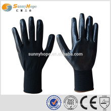 sunnyhope hot sales very safety black nitrile coated gloves